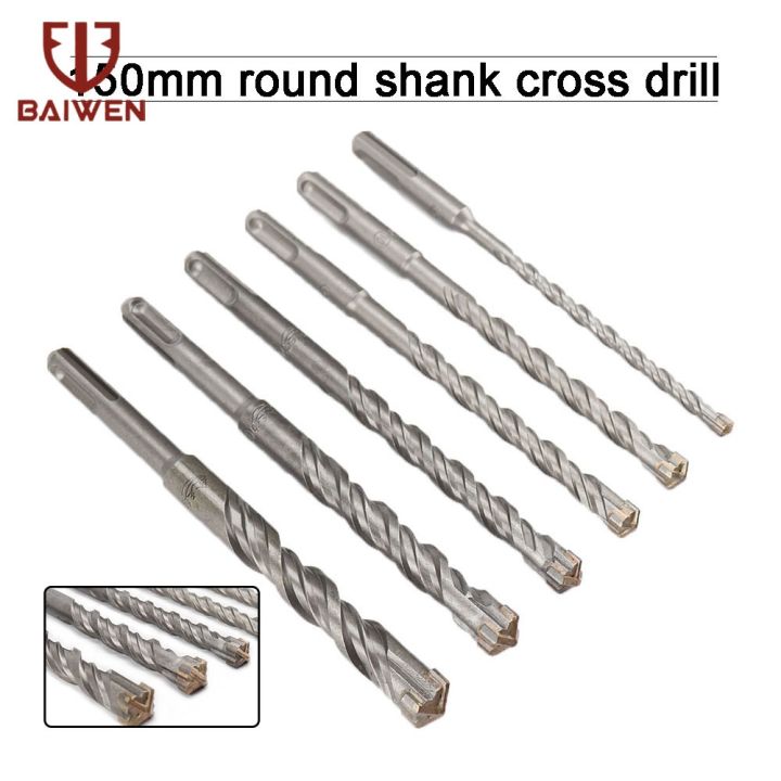 sds-plus-150mm-masonry-concrete-hammer-drill-bit-4-flute-design-bit-dia-6-16mm-rotary-hammer-bit-set-fits-bosch-hilti-plus