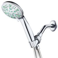 High-Pressure 6-Mode Luxury Handheld Shower Head with ANTIMICROBIAL Nozzle Protection from Germs &amp; Bacteria, Premium Stainless