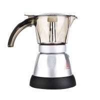 150ml/300 ml 3-6 Cups 480W Electric Espresso Moka Pot Detachable Kitchen Stovetop Coffee Maker