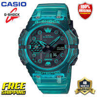 นาฬิกากีฬาผู้ชาย G-Shock GA-B001 ต้นฉบับ แสดงเวลาคู่ กันน้ำได้ถึง 200 เมตร กันกระแทกได้ โลกเวลา แสง LED อัตโนมัติ รับประกัน 4 ปี GA-B001G-2AER (ใหม่แท้)