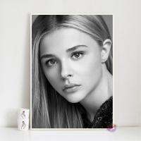 Chloë Grace Moretz โปสเตอร์ตกแต่งกำแพงพิมพ์ลายผ้าไหมศิลปะผ้าใบประดับดาราภาพยนตร์สำหรับคาเฟ่หอพัก69F 0726