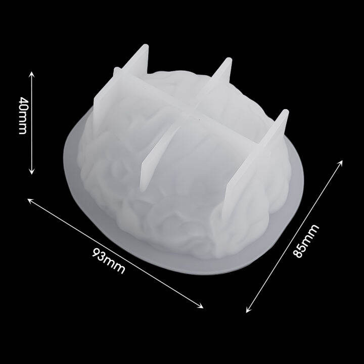 แม่พิมพ์เทียนซิลิคอนสมองที่สมจริงอีพ็อกซี่เทียนหอมเครื่องประดับพลาสเตอร์สบู่แม่พิมพ์เค้กเรชินงานหัตถกรรม