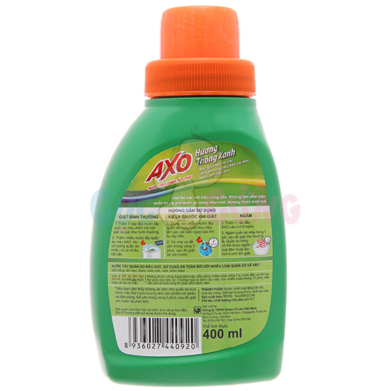 Nước tẩy axo màu xanh lá hương thông xanh 400ml - ảnh sản phẩm 2