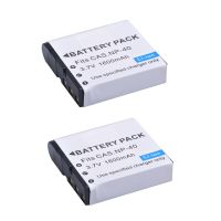 2 Batteries 1600Mah Digital Camera NP 40 Battery CNP40 NP-40 For EX P Z1050 Z200 Z750 Z1000 Z1200 Z1080 Z30 Z40 Z50 Z55 Z57 FC100 Z700 Z600