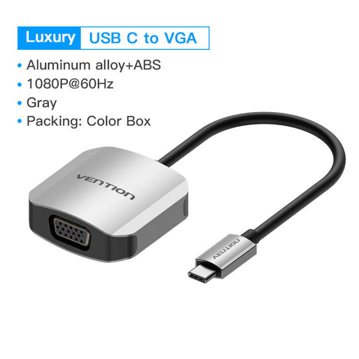 Vention USB C to HDMI Adapter 4K Type C to HDMI VGA Connector Cable for ...