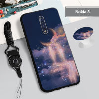 สำหรับ Nokia 8/8.1/7.1 Plus/ X7/5.1 Plus/nokia 4.2/5.8 Nokia X6/6.1 PLUS ซิลิคอนนุ่มพร้อมแหวนและเชือก