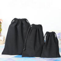 10pcslot Wholesale 11x1515x2021x25cm Mobile Phone PU leather Drawstring Protection Bag Jewelry Storage Pouches Black Bags