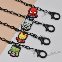 【hot sale】 ✐◊☄ B55 [Ready Stock] Marvel Series Mask Chain Spiderman Glasses Iron Man Captain America Thor Multifunctional Anti-Lost Halter Neck Acrylic Fashion Hanging Anti-Take-Off Strap