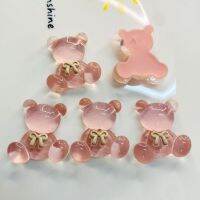 10ชิ้นการ์ตูนหมีคริสตัลแบนเรซิน Cabochon Scrapbooking พอดีโทรศัพท์ Deco อะไหล่ Diy โบว์ผูกผมศูนย์อุปกรณ์