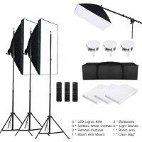 ชุดไฟสตูดิโอ ชุดไฟ 85W SOFTBOX LIGHTING85W SET3 ปรับแสงได้ มีรีโมท