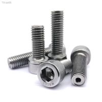 1/2pcs M3 M4 M5 M6 M8 M10 M12 304 Stainless Steel Hollow Hole Through Air-out Pass Allen Hexagon Hex Socket Cap Head Screw Bolt