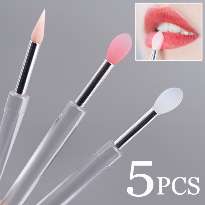 1-5pcs-silicone-lip-blam-brush-with-lid-mini-soft-portable-eyeshadow-lipstick-applicator-brushes-set-lip-care-beauty-makeup-tool-makeup-brushes-sets