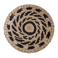 Hand Woven Bohemian Style Wicker Wall Decoration Dishes Bedroom Sofa Bed Background Wall Hanging Rattan Plates Trays Decoration WHP3816 Decorative Bow