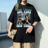 Rapper Lil Tjay Tshirt Short Sleeve Male Vintage Streetwear Men Hip Hop Harajuku T Shirt Man Soft Cotton Casual T-Shirts