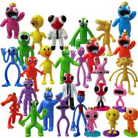 (Popular toys) 12ชิ้นสายรุ้งเพื่อนรูปของเล่นเกมตัวละครการ์ตูนตุ๊กตามอนสเตอร์สีฟ้าหุ่นรุ่นของขวัญสำหรับเด็กของเล่น