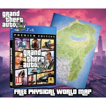 Playstation 4 Sticker Gta 5, Gta 5 Ps4 Edition Premium