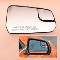 Car Front Right Side Door Wing Rear View Mirror Glass Lens Fit for Ford Mustang 2015 2016 2017 2018 2019 Black Bezel Replacement
