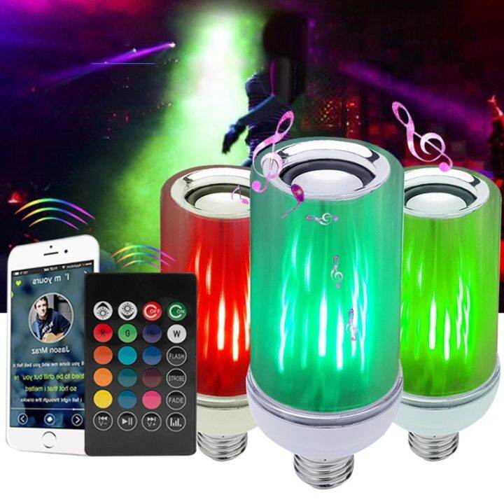 Bluetooth Speaker Lamp Playable Music Colorful Lights With Remote