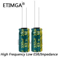 20pcs/lot High Frequency Low Impedance 63v 330UF Aluminum Electrolytic Capacitor Size 10*20 330UF 20% WATTY Electronics