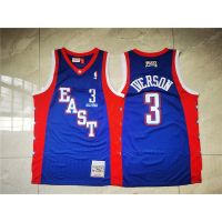 mitchell   ness 2004 nba all star philadelphia 76ers 3 allen iverson blue jersey men basketball jerseys