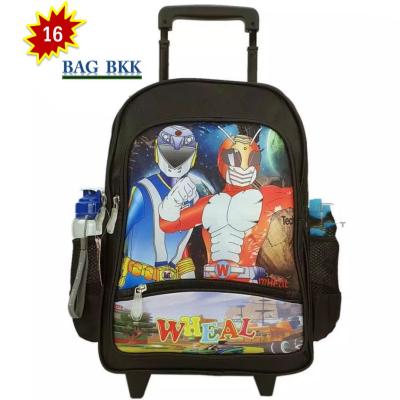 BAG BKK กระเป๋านักเรียน กระเป๋าเป้มีล้อลาก Wheal สะพายหลัง 16 นิ้ว MASKED RIDER new arrival รุ่น F8537-16