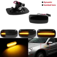 2Pcs Dynamic LED Side Marker Light Blinker Turn Signal Lamps Indicator For Jeep Patriot Compass Commander Liberty Grand Cherokee