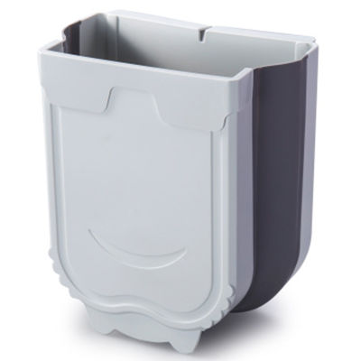Kitchen Garbage Can Household Hanging Cabinets Folding Garbage Can Toilet Car Mounted Wall Hangers Storage Bucket