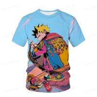 Summer Cosplay Boys Naruto Kakashi Sasuke Goku 3D Print T-shirt Cartoon Short Sleeve T-shirt Cool Casual Unisex Fashion Top