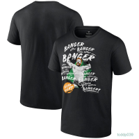 New！2023！WWE Wrestling Pants WWE WrestleMania 39 The Usos Black Mens T-shirt, dicetak dengan Sammy Zahn&amp;Kevin Owens Shermers Bunger; Setelah Banger Fit Night Black High quality products （Freeprinting of names）