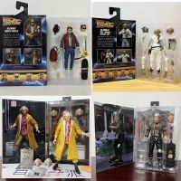 Marty Mcfly Dr DOC Brown 2015 Neca กลับไปยังในอนาคตรุ่นชุด Hazmat สีน้ำตาลมาร์ตี้มาร์ติน