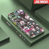 เคส JIUMOO สำหรับ Infinix 10S Hot 10S NFC Hot 10T เคสลายการ์ตูน Sanrio Kuromi บางเฉียบด้านหลังแข็งเคสขอบซิลิโคนนิ่มดีไซน์ใหม่ป้องกันเลนส์กล้องคลุมทั้งหมดกันกระแทก