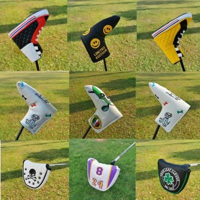 ✷✱ Variety of putter covers Golf club head cover L-shaped linear putter shaft cover Half round club head cover cover