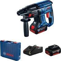 BOSCH สว่านโรตารี่ไร้สาย ระบบ SDS Plus GBH 180 (Brushless) 18 V   แบต 2 ก้อน 4.0 Ah พร้อมท่อดักฝุ่น  รุ่น  GBH 180-LI ไร้แปรงถ่าน