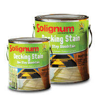 SOLIGNUM DECKING STAIN เกรด STD (สำหรับใช้ภายนอก) ขนาด 3.785 ลิตร สีย้อมไม้ ป้องกันรังสียูวี