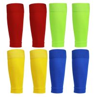 1 Pair Football Socks Leg Socks Pads Professional Soccer Sock Men Sports Legging Sleeves Protective Gear for Adults Children Supports Braces