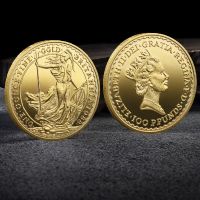 Goddess Of War Athena Britannia Challenge Coin Collectible Gold Plated Souvenir Creative Gift Collection Commemorative Coin