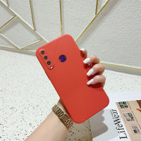 Colorful Soft Liquid Silicone Phone Case For Huawei P30 Lite / Nova 4E / P20 Lite / Nova 3E Phone Casing Luxury Back Cover Straight Square Edge With C