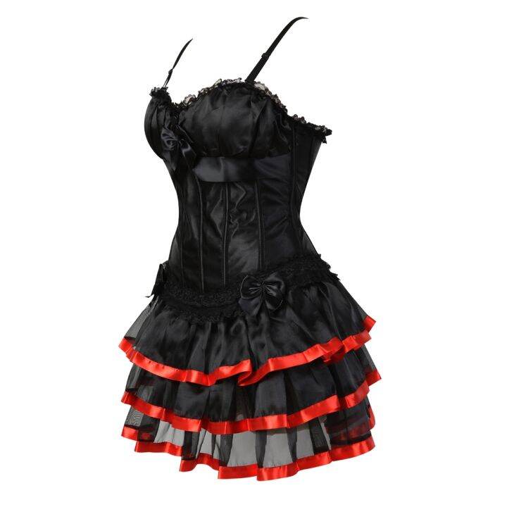 hot-dt-corset-dresses-burlesque-corsets-bustiers-with-tutu-skirt-up-for-clubwear-s-2xl