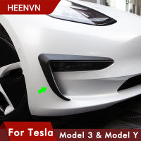 Front Blade Trim For Tesla Model 3  Accessories Matte Carbon Fiber ABS Black White Car Accessories Model3 Three