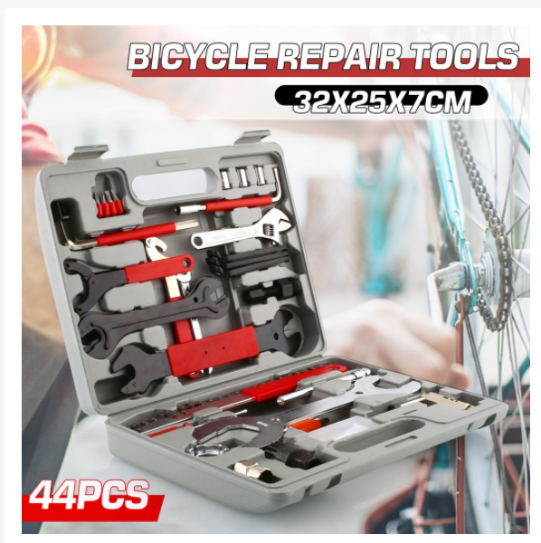 44Pcs/ Set Mountain Bike Repair Multifunctional Kit Bicycle Maintenance