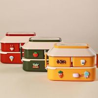 Portable Lunch Box for Girls School Kids Picnic Bento Box Microwave Food Box with Compartments Storage Containers