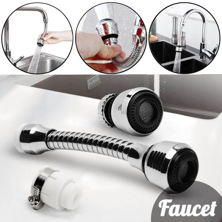 Rotable Filter Faucet Kitchen Sink Flexible Tap Aerator Faucet Filter