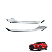 Car ABS Chrome Front Lower Bumper Lip Corner Fog Light Decoration Strips Cover Trim for Nissan X-Trail 2021 2022