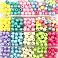 50pcs-200pcs 8mm Color Round Acrylic Loose Spacer Beads for Jewelry Makeing Diy Handmade Charms Bracelets Necklace DIY accessories and others