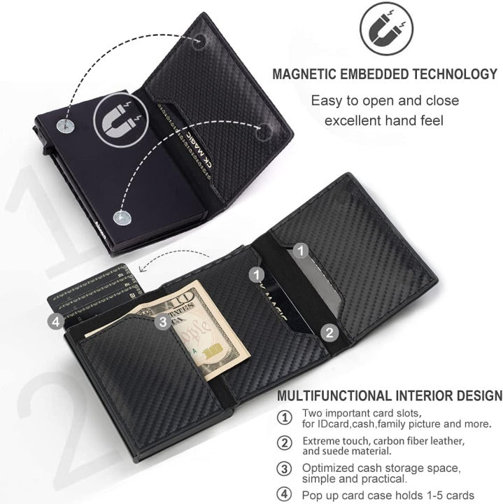 aiuwo-credit-card-holder-for-men-slim-wallet-rfid-wallet-money-clip-wallets-for-men-minimalist-wallet-for-men-carbon-leather-a-carbon-leather