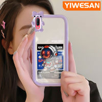 YIWESAN เคสสำหรับ VIVO Y93เคส Y91C Y93S,เคสลายการ์ตูนนักบินอวกาศรุ่นใหม่เคสใสกันกระแทกน่ารักสร้างสรรค์เคสมือถือใสมีเลนส์กล้องถ่ายรูปเคสป้องกันปลอกซิลิโคนใส