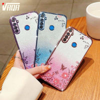 VRQR สำหรับ OPPO A91 F15 Reno3 ฤดูใบไม้ร่วงผีเสื้อดาวเคสโทรศัพท์ภาษาอ่อนนุ่มขอบต่อต้านป้องกันล้ม