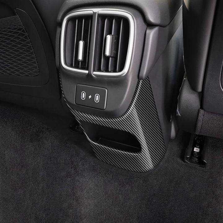 interior-carbon-fiber-style-rear-seat-a-c-vent-frame-air-outlet-cover-a-c-vent-frame-air-outlet-cover-anti-kick-protection-cover-for-hyundai-ioniq-6-2022-2023
