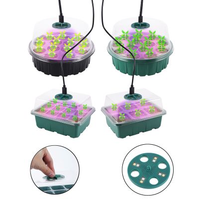 Plant LED Light For Plant Seed Starter Trays Nursery Pots Seedling Tray Planter Plant Growing Nursery Pot Adjustable Ventilation