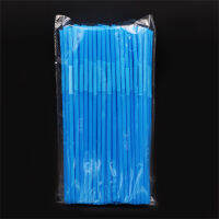 100Pcs Plastic Drinking Bendy Straw Party Coloured Flexible Neon